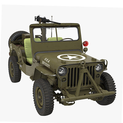 Een jeep beletteren