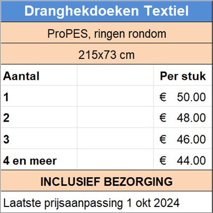 Dranghekdoeken Textiel
